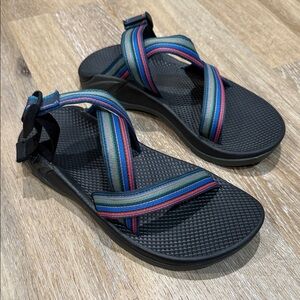 Chaco Mens 8M Vintage  Ecotread Stripeadelic Sandals No Back Strap